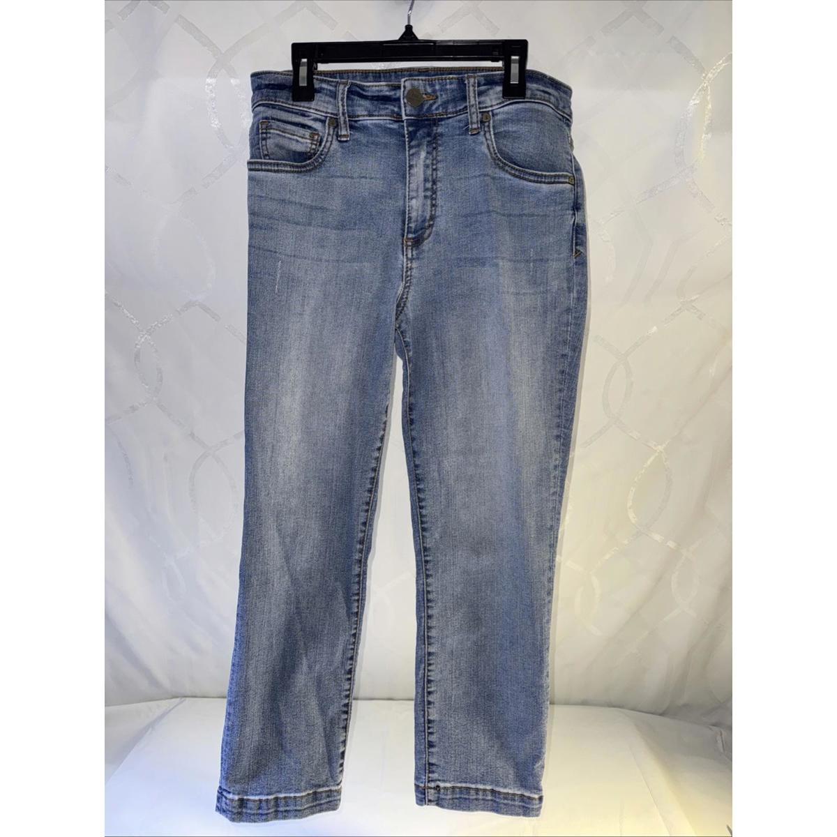 Kut From The Kloth High Rise Crop Straight Leg Jeans Denim Size 4